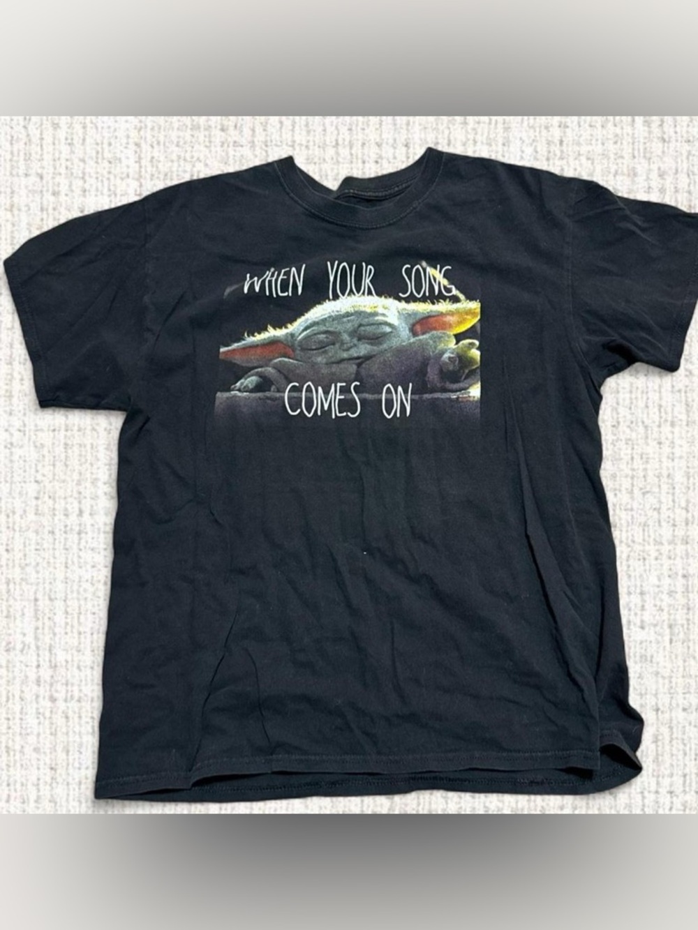 Black Baby Yoda Tee